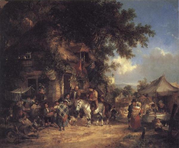 William Shayer The Village Festival Germany oil painting art